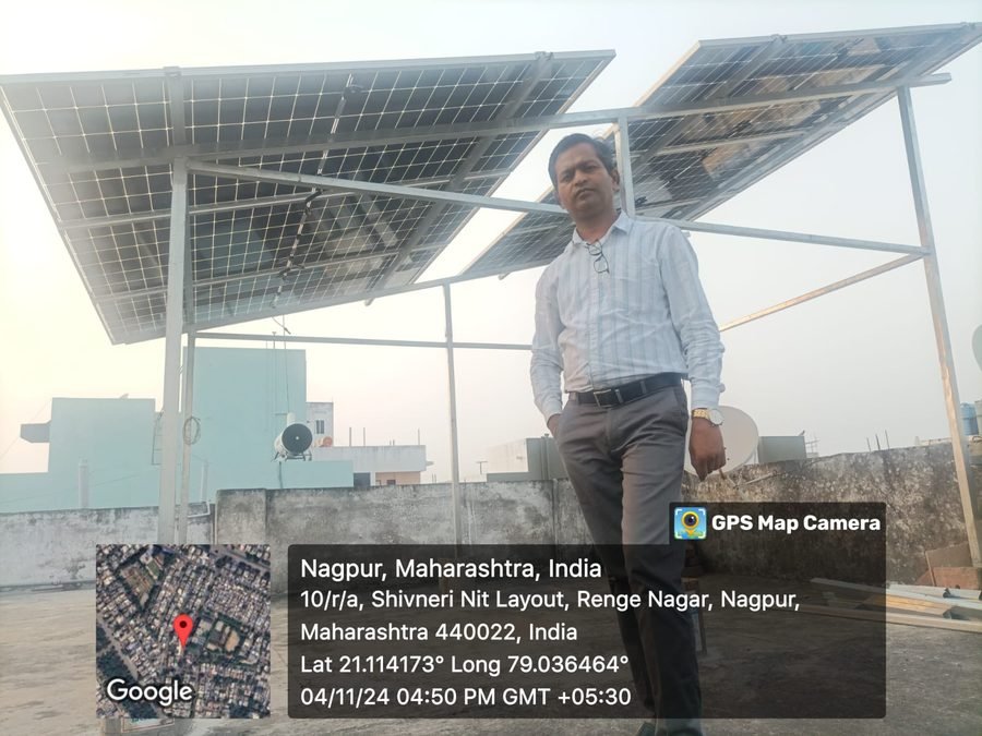 Solar Plant - Mr. Manoj Wagde, Renge Nagar Nagpur