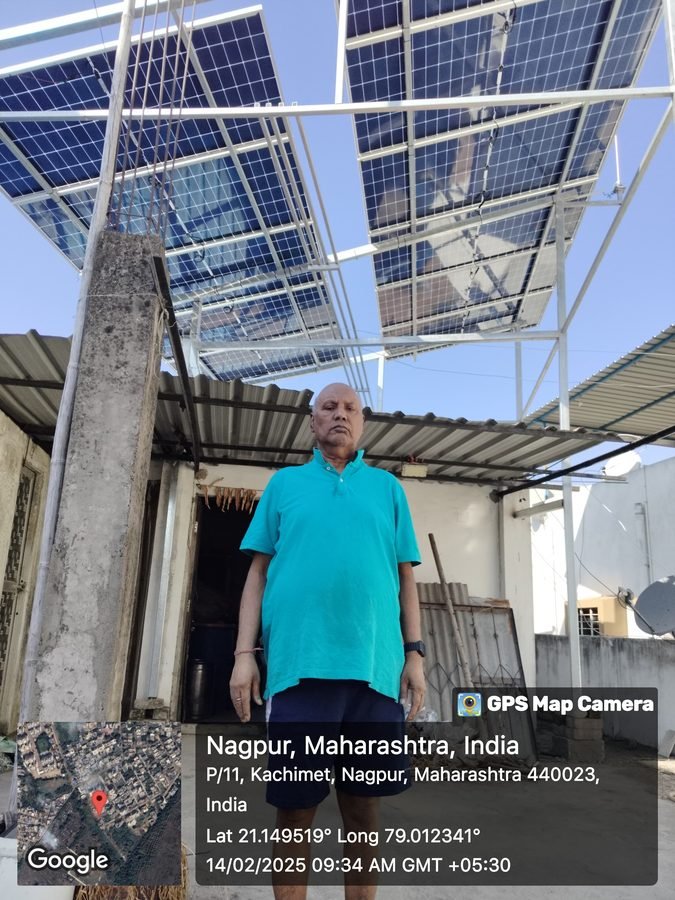 Solar Plant - Mr. Pande, Kachimet Nagpur